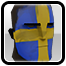 Значок: Sweden War Paint