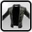 Значок: Open Black Leather Jacket